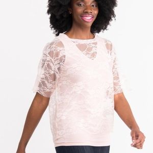 Mesh Tee Light Pink